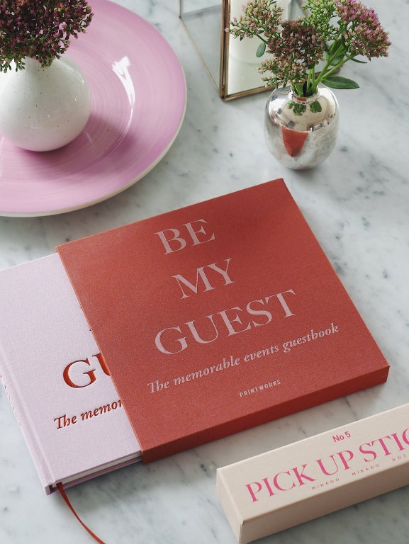 Gastenboek Be My Guest Rust/Pink | Printworks