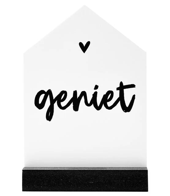 Cadeaupakket Wit Huisje met Tekst "Geniet" | Zoedt