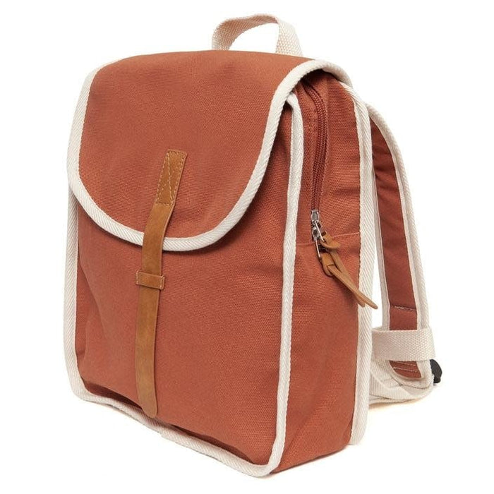 Recycled cotton backpack - Baked clay