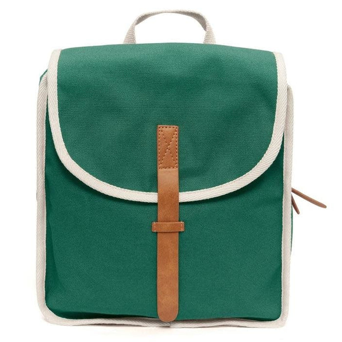 Recycled cotton backpack - Pine green