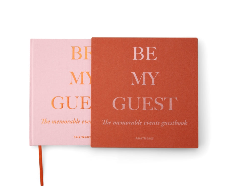 Gastenboek Be My Guest Rust/Pink | Printworks