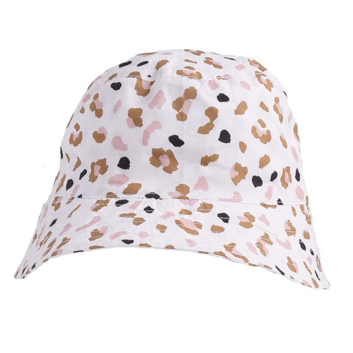 UV Baby Sun Hat Khaki Panther Print