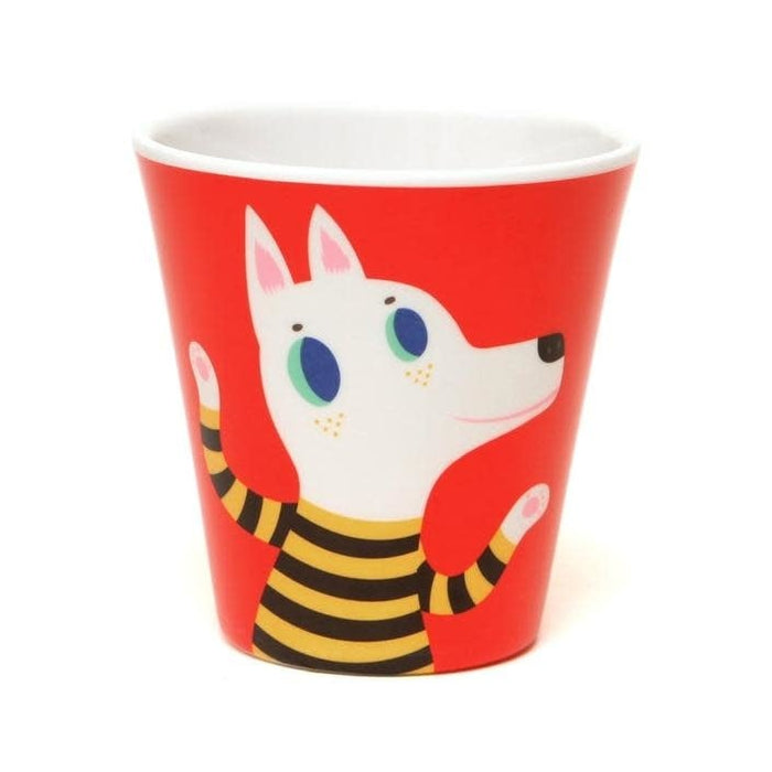 Melamine cup - Wolf &amp; dog - Red