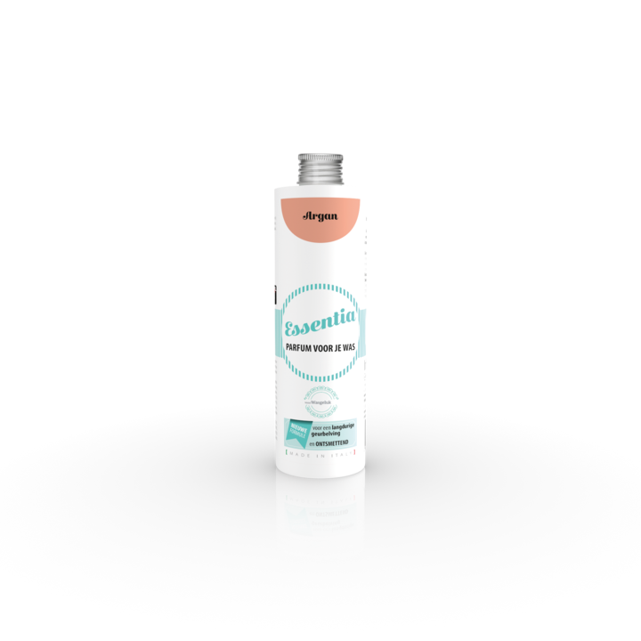 Wasparfum Wasgeluk verpakking met essentiële oliën van Essentia
