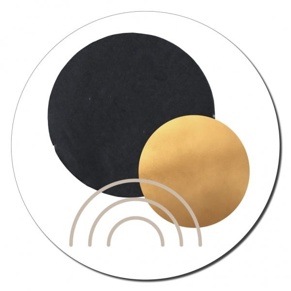 Muurcirkel - Golden eye - 40 cm | The Big Gifts