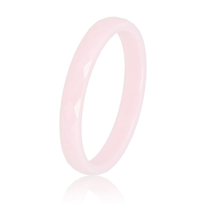 Ring keramisch roze - diamant ptr