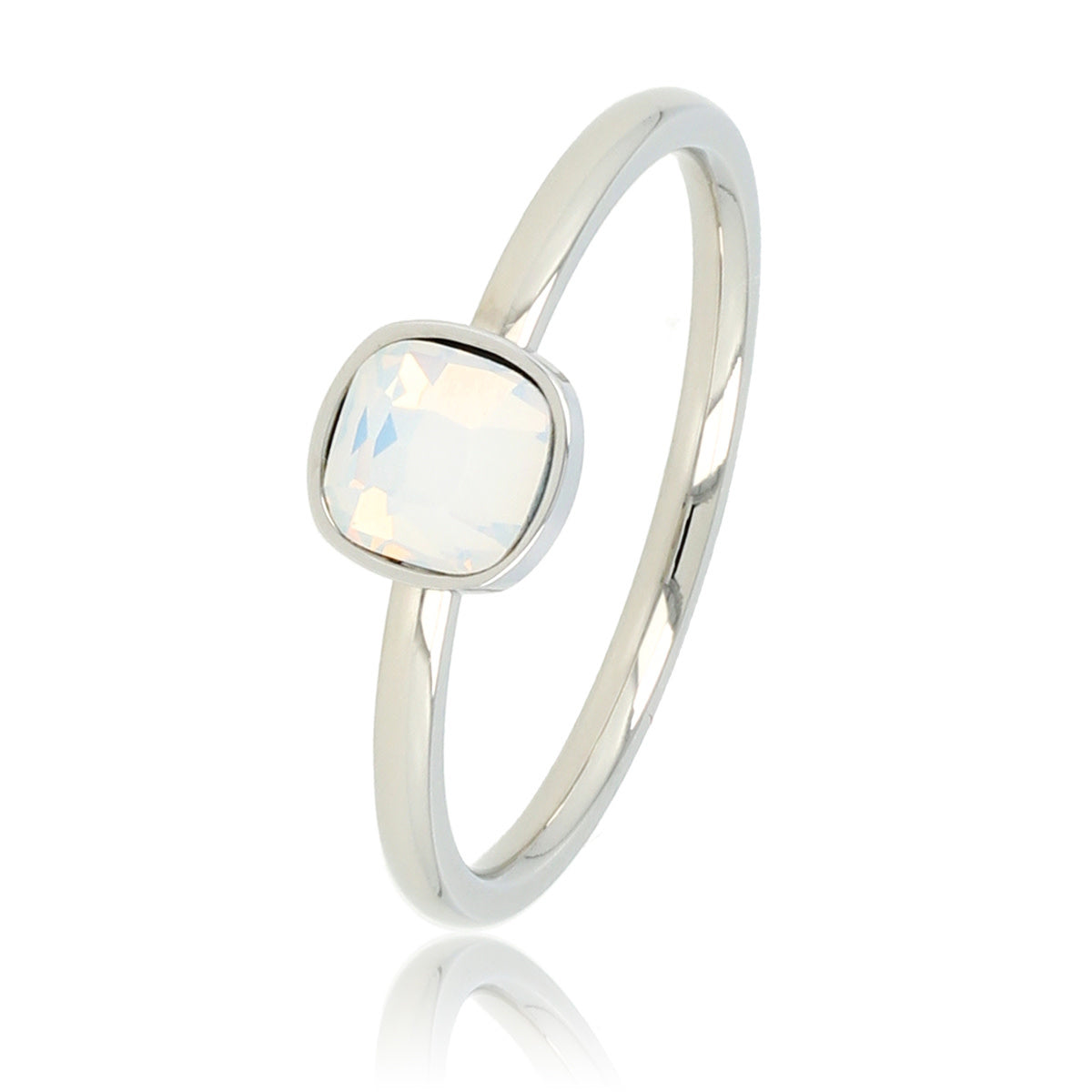 Ring Silver with quartz stone