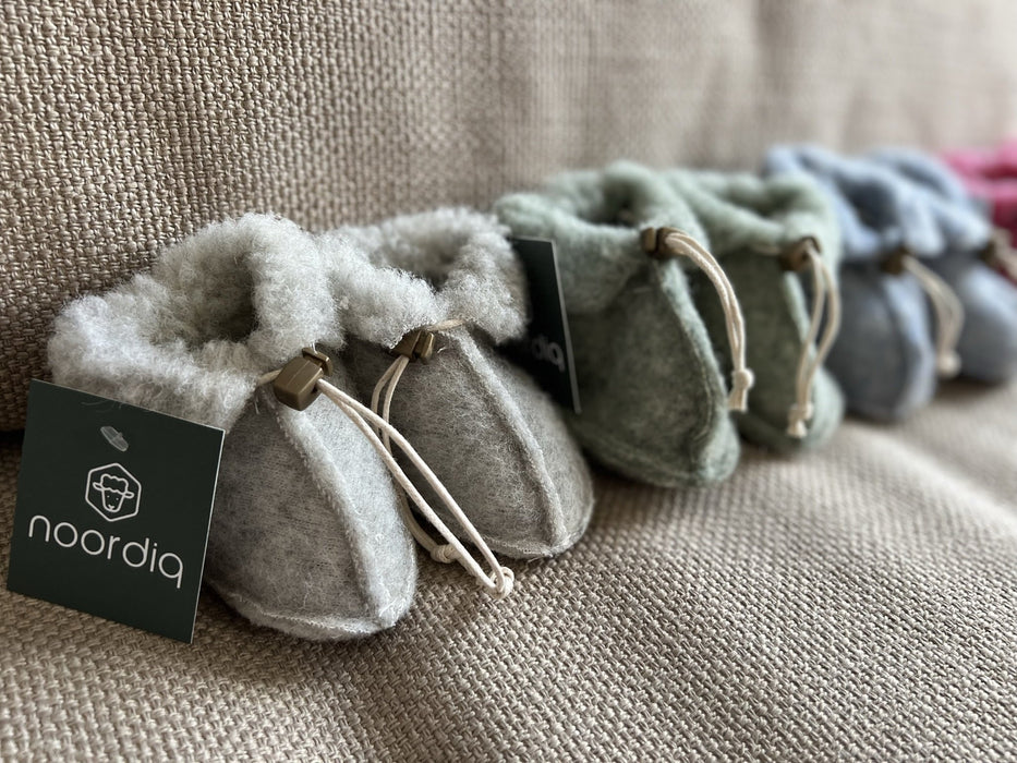 Norwegian Slippers - Baby - Green-gray