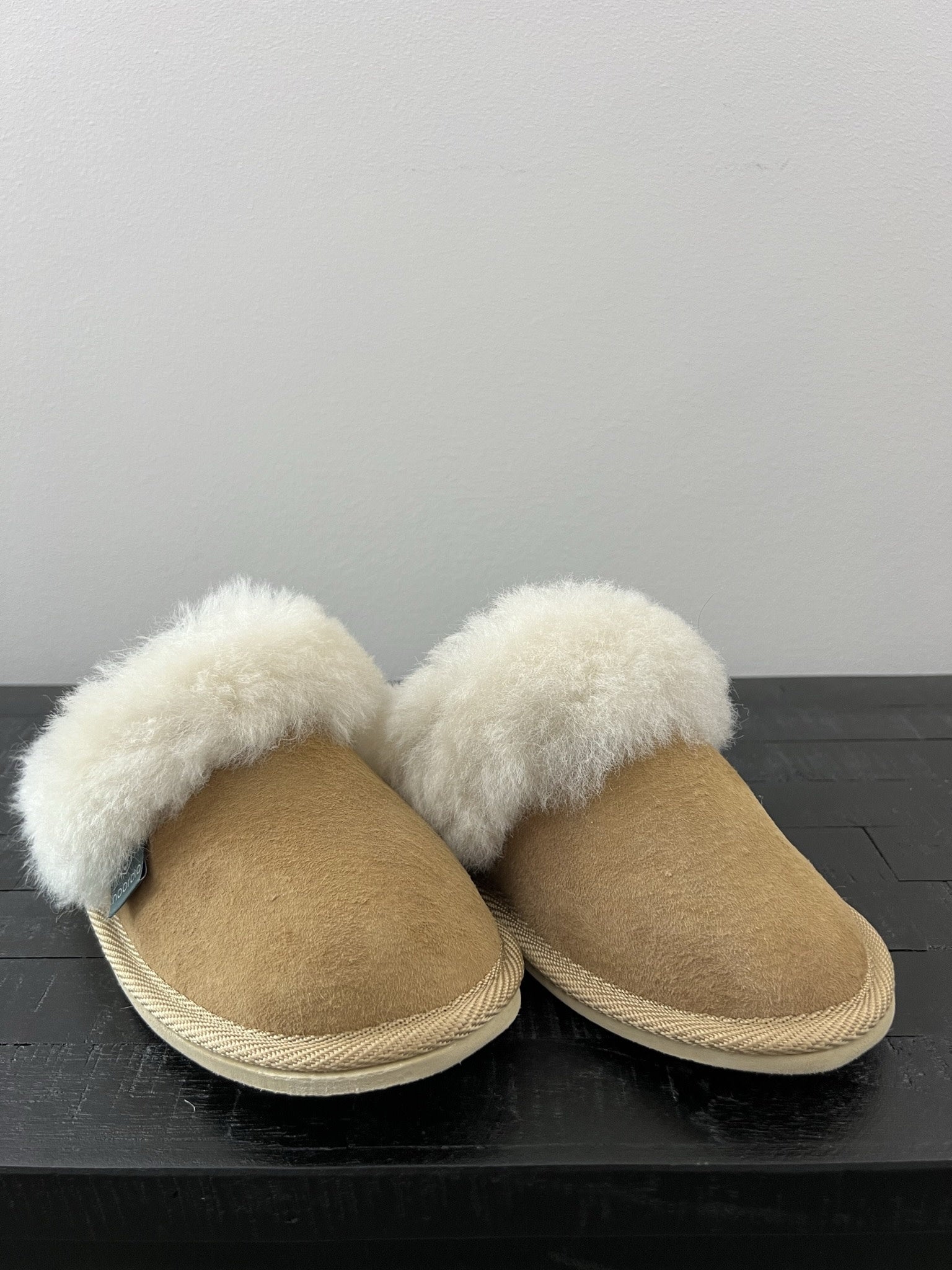 Slipper Sheepskin Leather - Women - Cognac