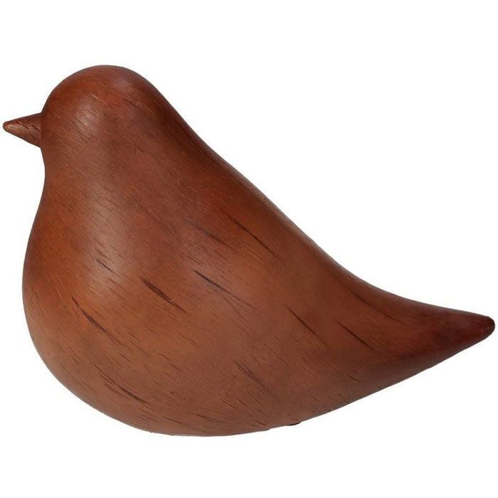 Ornament Bird Brown 15x8x11cm