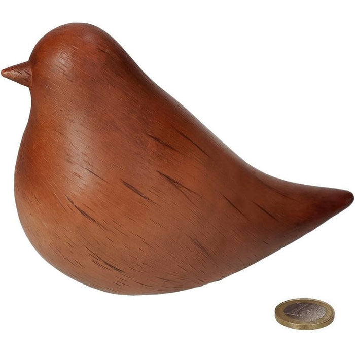 Ornament Bird Brown 15x8x11cm