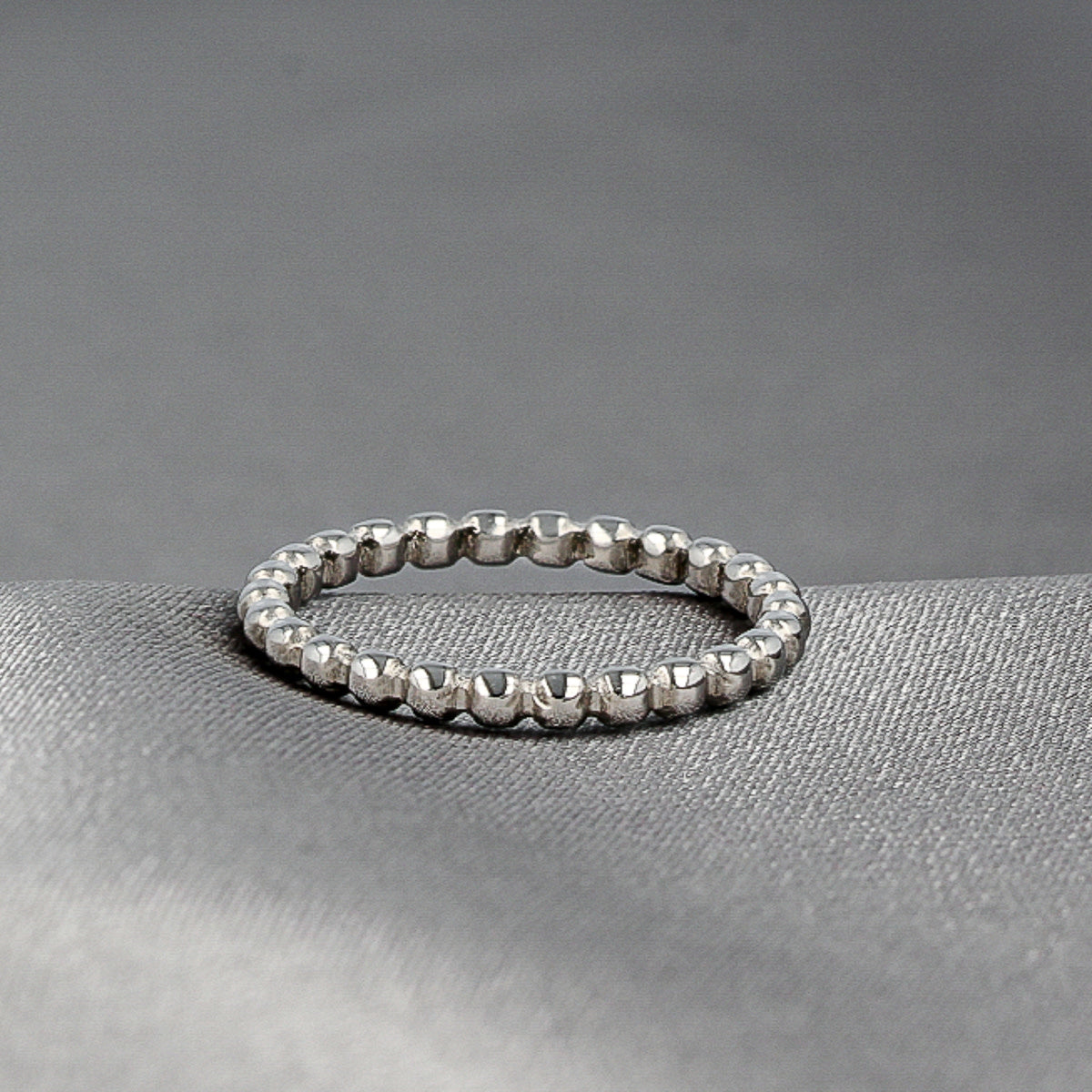 Ring Zilver met bolletjes | My Bendel