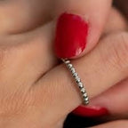 Ring Silber mit Kugeln