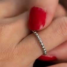 Ring Zilver met bolletjes | My Bendel