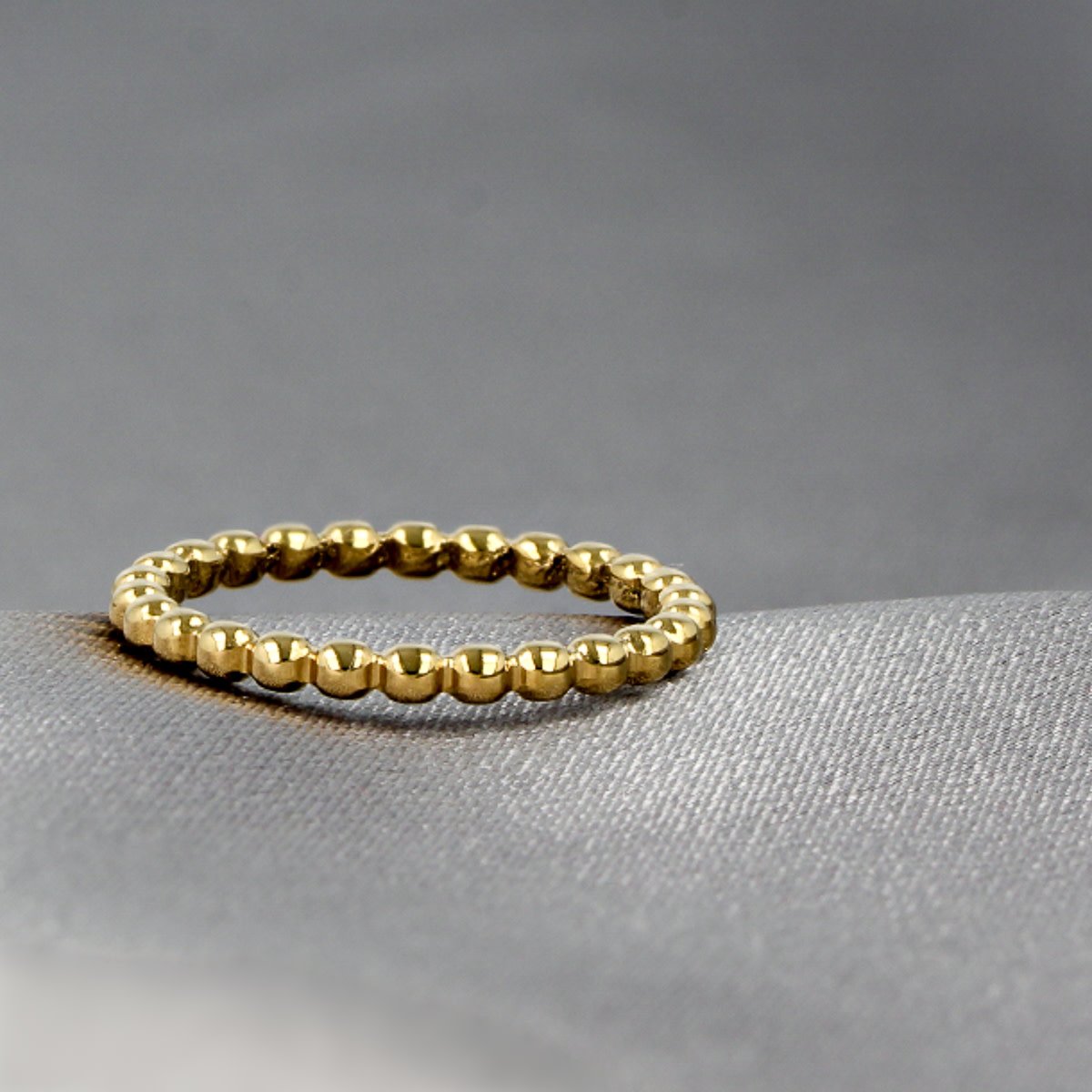 Ring Goud met bolletjes | My Bendel