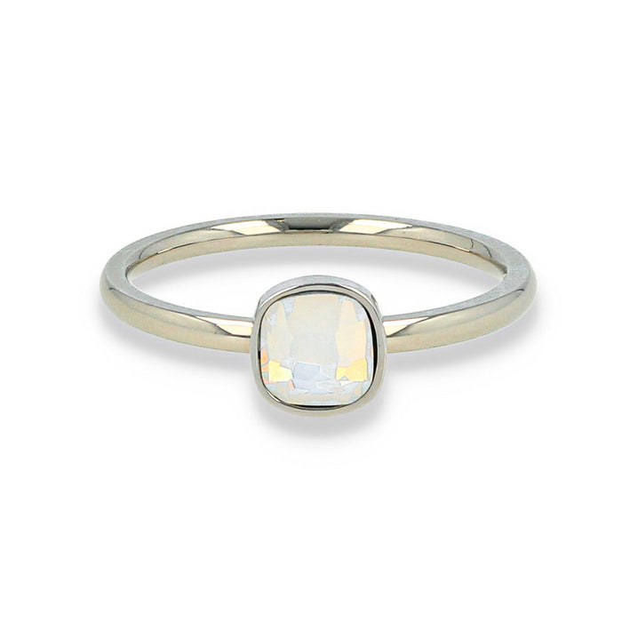 Ring Silver with quartz stone
