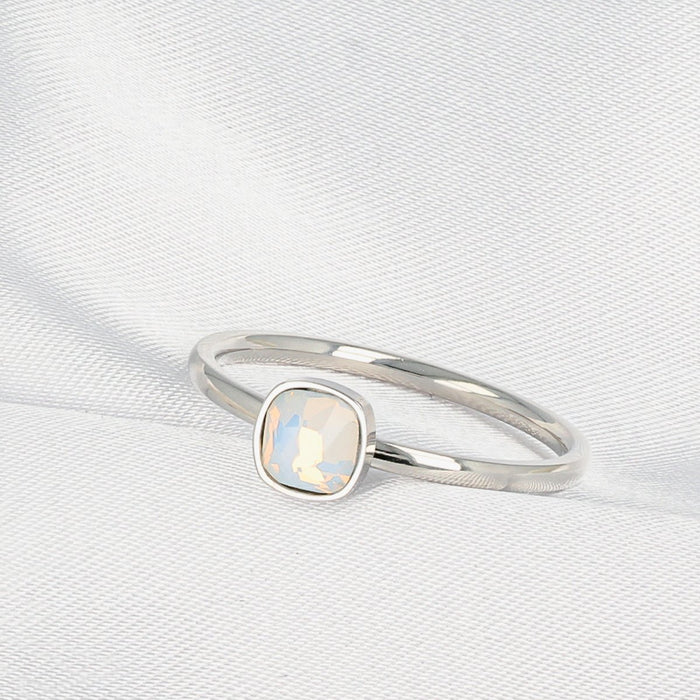 Ring Silver with quartz stone