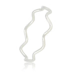Ring Zilver - Smal met Wave/Golf patroon | My Bendel