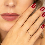 Ring Zilver - Smal met Wave/Golf patroon | My Bendel