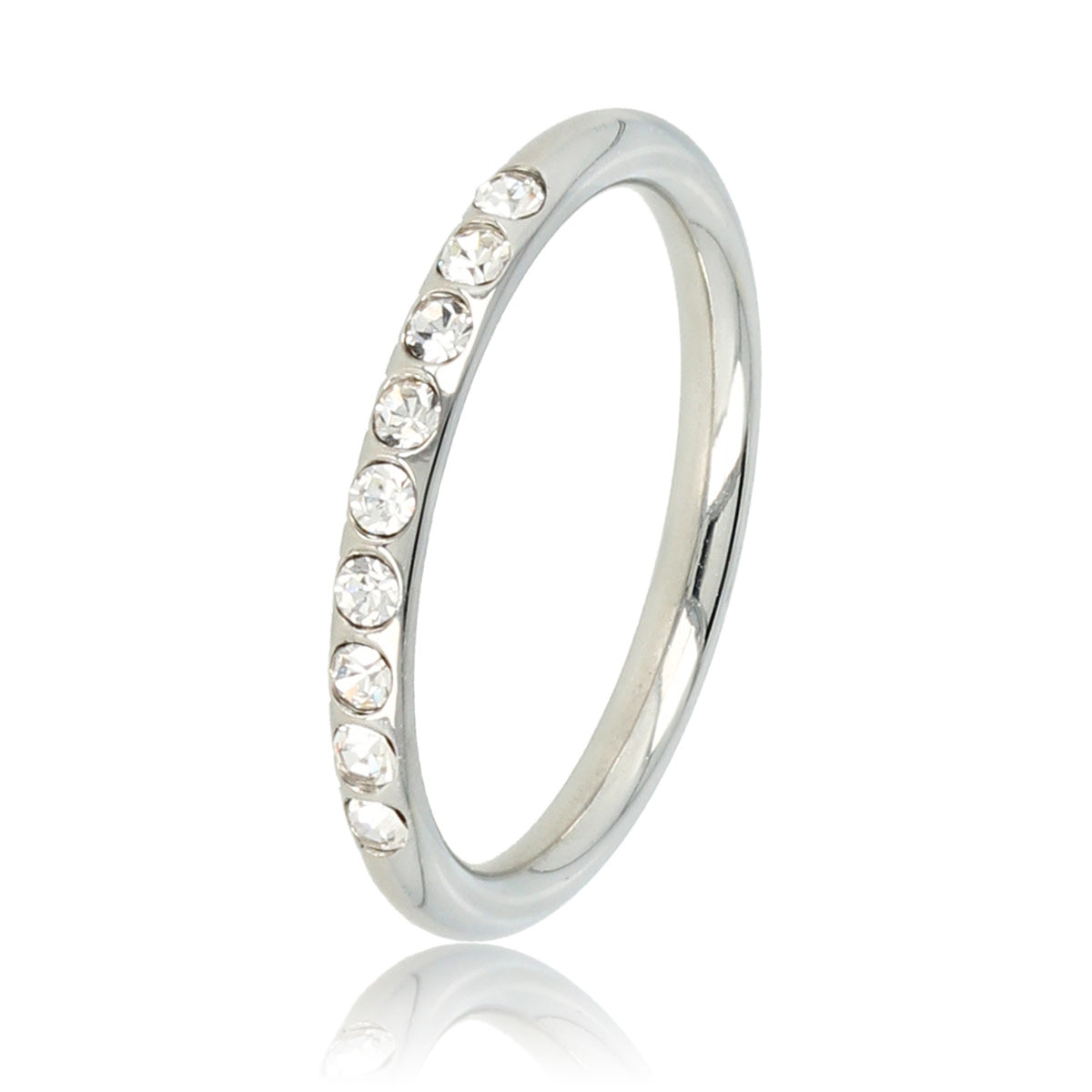 Ring Zilver met zirkonia stenen | My Bendel