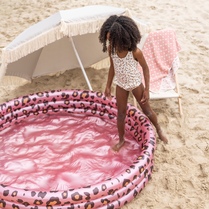 Inflatable Swimming Pool Panther Print Rose Gold Ø 150 cm