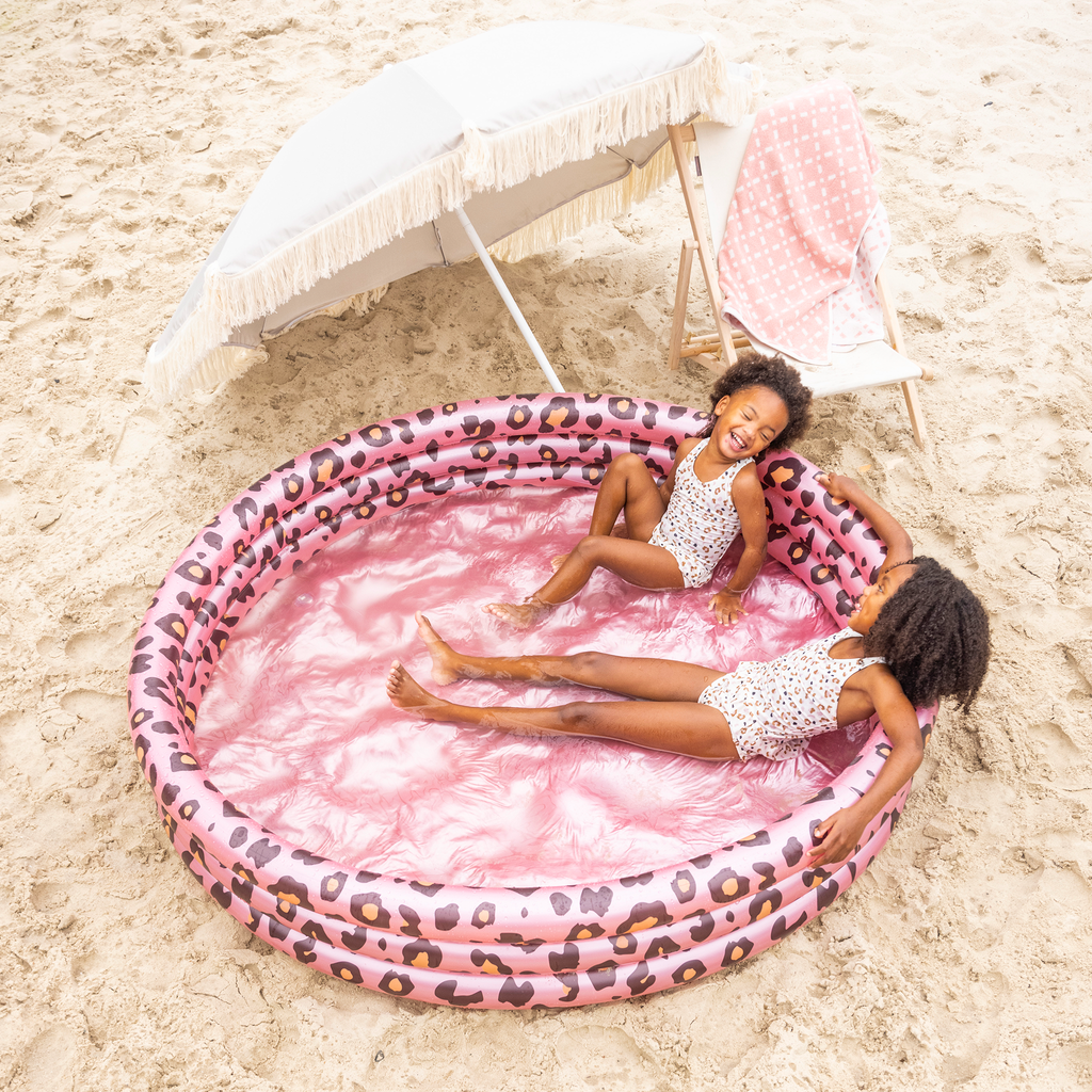Inflatable Swimming Pool Panther Print Rose Gold Ø 150 cm