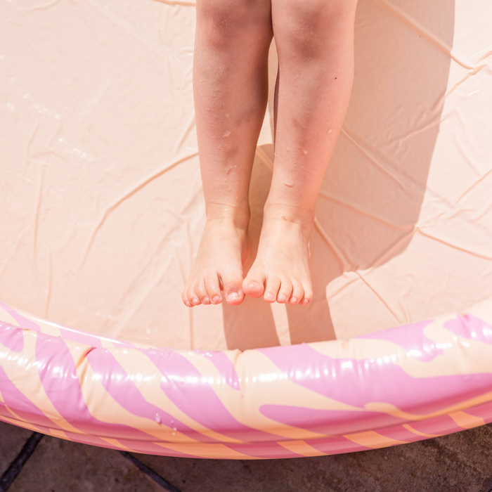 Inflatable Swimming Pool Pink Zebra Ø 150 cm