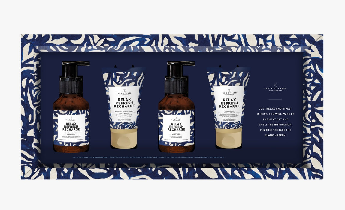 Luxury hand &amp; body care gift set - Relax, refresh &amp; recharge 