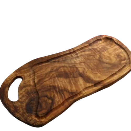 Cutting board Olive wood - Natural shape with handle