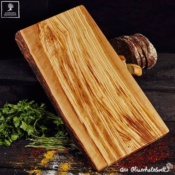 Cutting board Olive wood - Natural shape - 50cm x25cm x2.5cm
