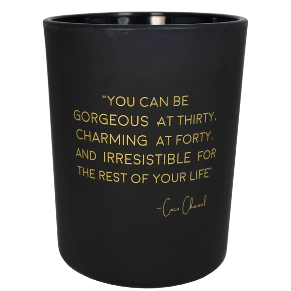Soy Candle Quotes - Gorgeous, charming and irresistable - Warm Cashmere 