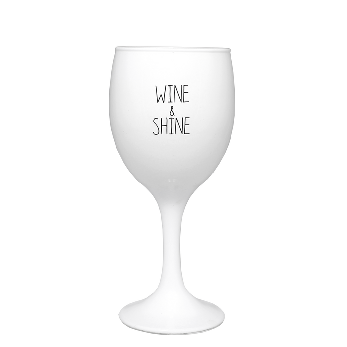 Soy candle - Wine glass - Wine and Shine - Fresh Cotton