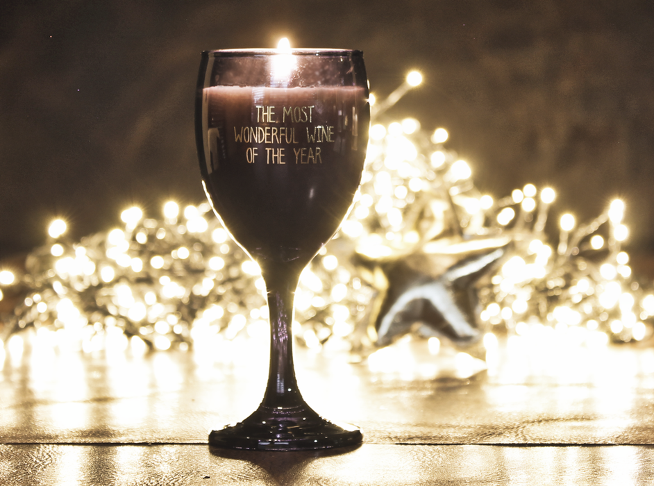 Soy candle - Wine glass XL - The most wonderful wine of the year - Winter Glow 