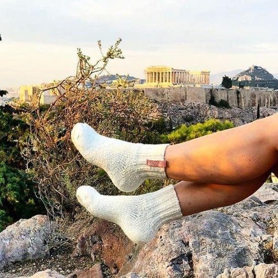 SOXS Woolen Women's Socks Off White - Ankle height