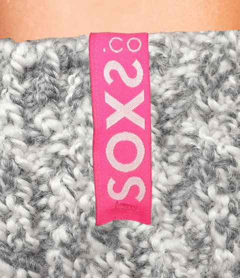 SOXS Woolen Damensocken Grau – Kniehöhe