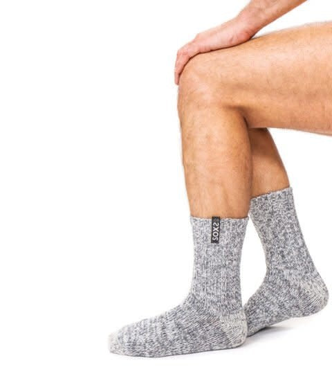 SOXS Woolen Men's Socks Gray - Calf height