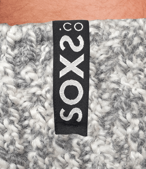 SOXS Woolen Herrensocken Grau – Wadenhöhe
