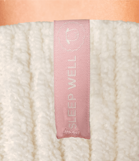 SOXS Woolen Damen-Schlafsocken Off White – Wadenhöhe
