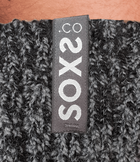 SOXS Woolen Herrensocken Dunkelgrau – Wadenhöhe