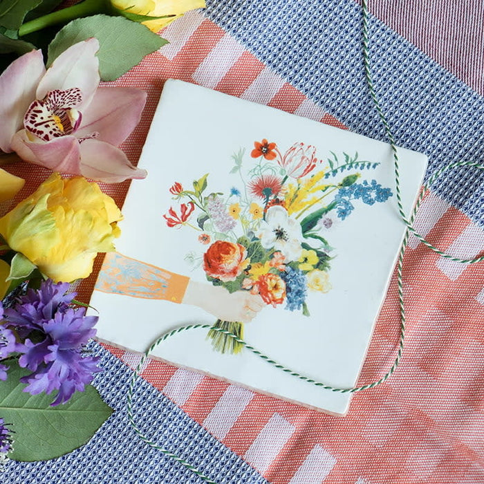 Flowers say it all | A flower for you | 10x10cm