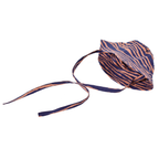 UV Baby Sun Hat Blue Orange Zebra