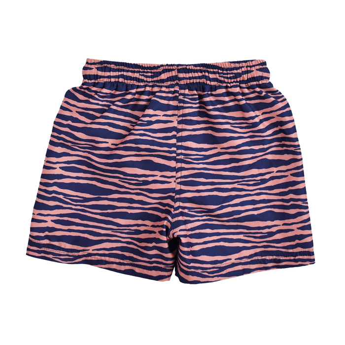 UV-Badehose Jungen - Blau / Orange Zebra