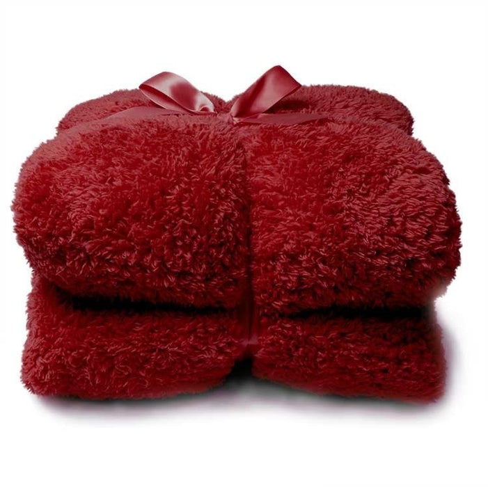 Plaid | Blanket - Teddy - 150x200cm - Red
