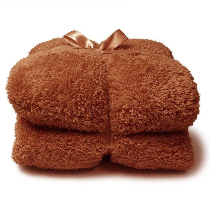 Plaid | Blanket - Teddy - 150x200cm - Terra