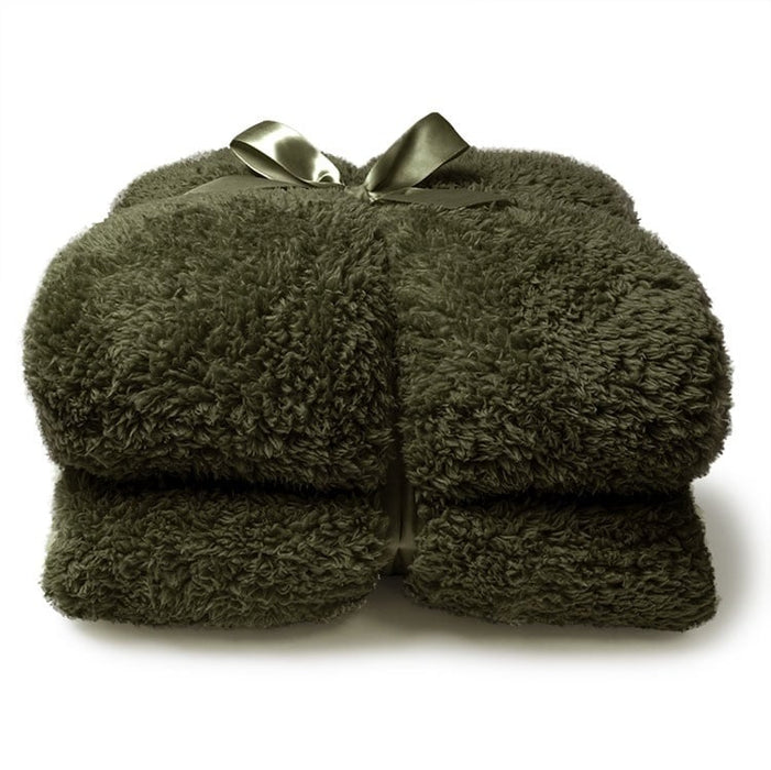 Plaid | Blanket - Teddy - 150x200cm - Winter Green