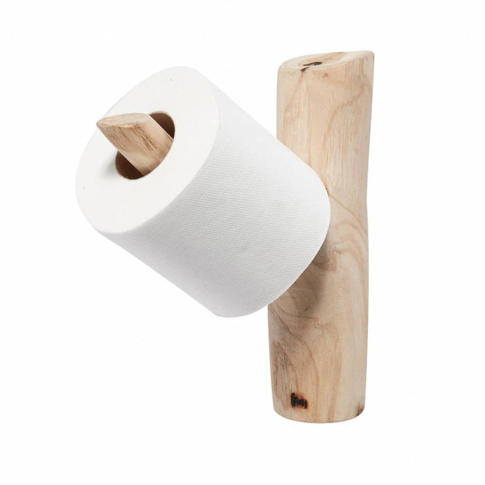 Toilettenpapierhalter und Garderobe – Teak