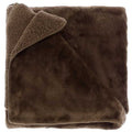 Kariert | Decke – Torvah – 150 x 200 cm – Bisonbraun