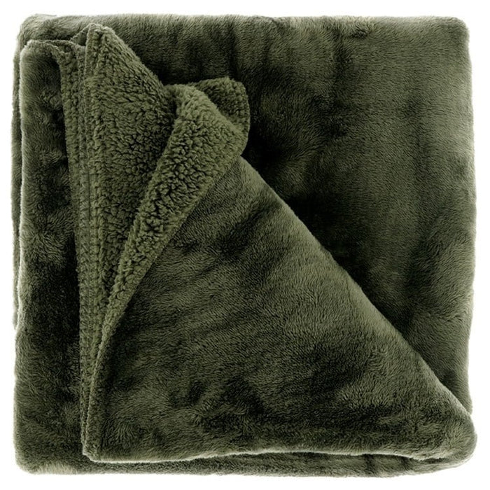 Kariert | Decke – Torvah – 150 x 200 cm – Wintergrün