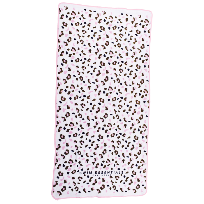 Beach towel Child Offwhite Panther print 135 x 65 cm