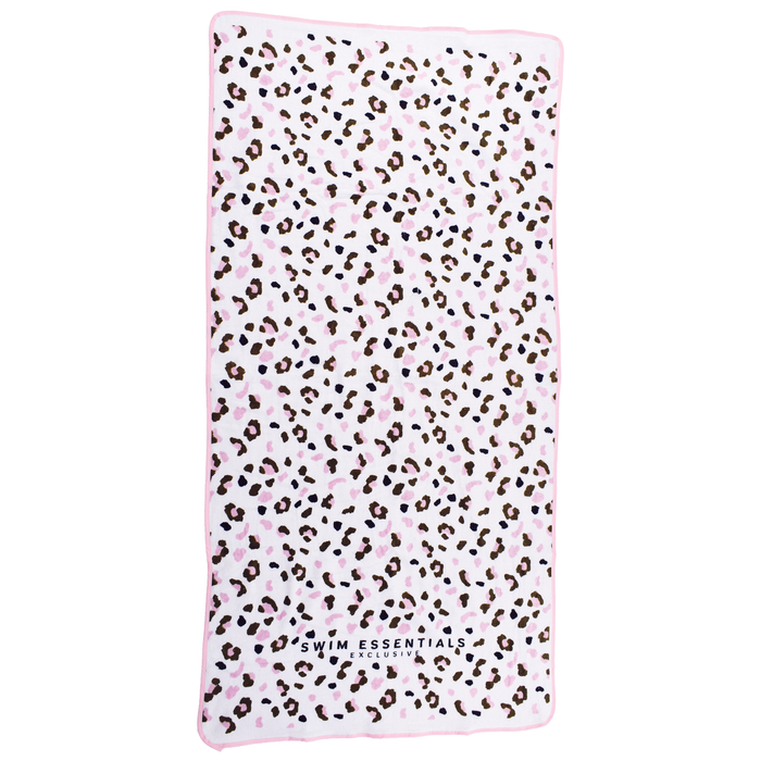 Beach towel Child Offwhite Panther print 135 x 65 cm